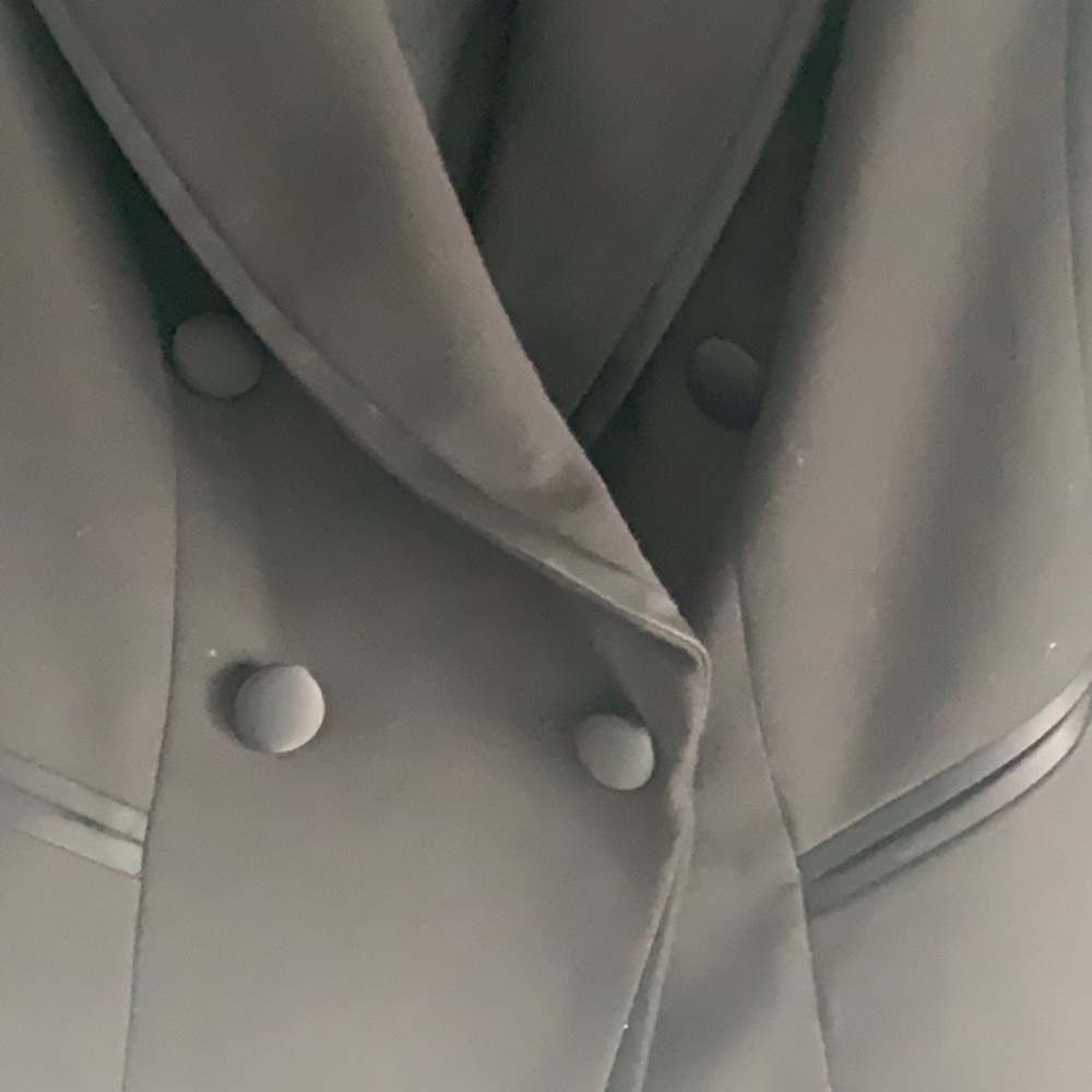 Black Satin trimmed blazer - Picture 2 of 10